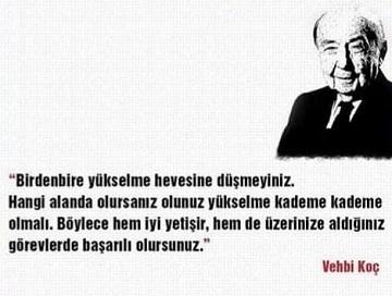 Vehbi Koç Sözleri